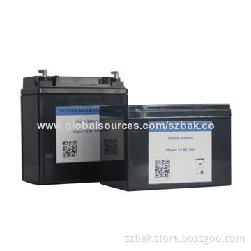 China factory LiFePO4 start-up motorcycle battery lithium 12V 6Ah